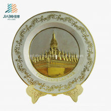 Top Sell Zinc Alloy Casting Wholesale 3D Logo Antique Silver Plate